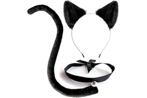 ZOSIGN Disfraz Gato para Mujer, Vestir Gato de Halloween, Accesorios de Ropa Gatos, para Cosplay, Fiesta de Carnaval, Halloween