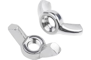 DIN 315 Flügelmutter M6, Leryati 20 Stück Edelstahl Schmetterlingsmutter, Hochwertige A2 Flügelmuttern Sortiment Metrische Rostfreie Wing Nut, Flügelmutter Gewindegrößen Hand Schraub Flügelmuttern