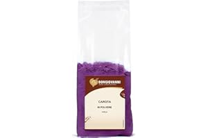 BONGIOVANNI FARINE E BONTA' NATURALI Carota viola disidratata in polvere 250g - Colorante Naturale Vegetale - Ideale per pane, pizze e focaccia