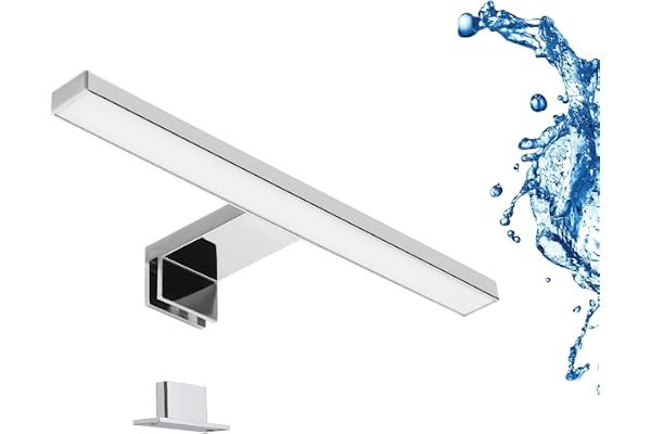 lampe LIGHTWORLD24 lampe LED miroir de salle de bain maquillage plafonnier placard pince IP44 30CM 5W
