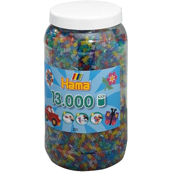 Hama 1 000 Perles Standard MIDI Paillettes – Ø 5 Mm – Sac De Recharge Pour Créations Enfants Dès 5 Ans
