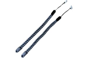 Annrybor Improved Replacement Wrist Wraps for Oculus Quest 2 Gen Controller, Professional Wrist Lanyards with Resin White Stopper, Replacement Adjustable Hand Straps For Oculus Controller（BlueFlower）,