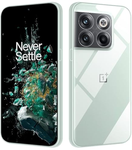 Vitre One Plus One Ivoler Coque Pour OnePlus 9R / OnePlus 8T Avec 3 Pièces Protection Écran En Verre Trempé, Transparent Étui De Protection En Silicone Antichoc, Mince Souple TPU Bumper Housse
