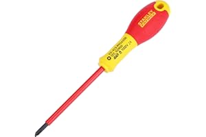 STANLEY FATMAX STANLEY 0-65-415 Gamme FATMAX Tournevis Isolé Phillips 1 X 100 Mm - Fabriqué En France - Couche Polyamide Anticorrosion - Lame En Acier - Poignée Soft-Grip -