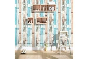 LPAMABA Grano di Legno Carta da Parati Autoadesiva,3D Adesivi Murali in Grana di Legno Imitazione da 45 cm x 10m,Carta da Parati Adesiva Muro per Cucina Parete Piano di Lavoro Armadio