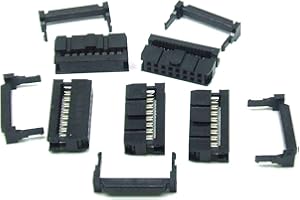 POPESQ® - Piezas/pcs. 5 x IDC 16 (2x8) Pines/Way Conector Macho - para Cable Plano/Ribbon Cable 2.54mm #A1358