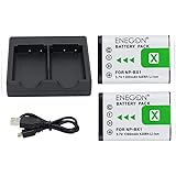 NP-BX1 ENEGON Batterie de Rechange (2 Paquets) et Chargeur Double Rapide pour Sony NP-BX1 et Sony Cyber-Shot DSC-RX100, DSC-R