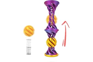 Tangdudu 3D Printed Spiral Ball Fidget Toy, The Impossible Cone Pyramid Spirale Spielzeug, Fidget Toys Erwachsene, Anxiety Relief Anti Stress Spielzeug für Kinder und Erwachsene