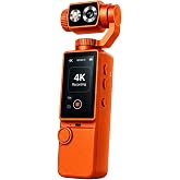 NEFFO 4K HD Taşınabilir Vlog Spor ve Aksiyon Kamerası, 2.0" D&ouml;nd&uuml;r&uuml;lebilir IPS Ekran, Gimbal, 48 Megapiksel, MP4, Micro SD