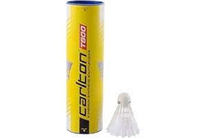 DUNLOP Carlton Badminton Shuttle Tournament T800 - for Juniors and Club Players (1x6 Tube)