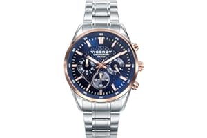 Viceroy Caballero. Cronógrafo. Bicolor IP Rose. Esfera Azul