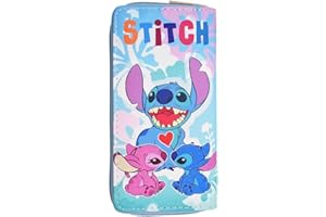 Tomicy Portemonnaie Stich Kinder Brustbeutel Kinder Stich Anime Brieftaschen Stich Portemonnaie Kinder Mini Brustbeutel Mit Geldscheinfach Und Münzfach Geldbörse Fürgeldbeutel Mädchen Jungen Kinder