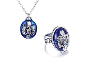 UOYU YouU 22 Stk Die Vampirtagebücher Schmuck-Aufkleber-Set Daywalking Katherine Halskette Damon's Ringe Retro Gothic Punk Style Halskette