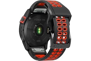 SONGSIER Fenix 7X Correa, 26mm Blanda Silicona Correa para Fenix 7X Solar/Fenix 7X Sapphire Solar/Fenix 6X/Fenix 6X Pro/Fenix 6X Sapphire/Fenix 5X/Fenix 5X Plus/Fenix 3/Fenix 3 HR