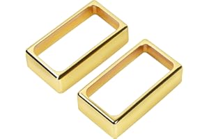 Banworks Open Brass Humbucker Pickup Covers O-Shaped Humbucker Frame Ring for Electric Guitar Pack of 2 JT/SYQG-08 Golden