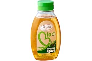 Eridania Bio, Sciroppo d'Agave 350 gr, Gusto Delicato e Leggero da Agricoltura Biologica, Dolcificante Naturale Ideale come Sostitutivo Zucchero per Dolci Bevande