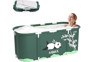 Sinbide Faltbare Badewanne, installieren und tragbare abnehmbare Badewanne, Geeignet für Erwachsene und Kinder，ideal für zu Hause Spa，vier Stile 115x60x50cm (LxBxH) (grün)