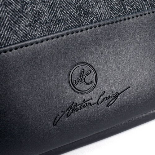 Alston Craig Schutzhülle aus Herringbone Tweed für 11 Toll Laptops / Tablets / Ultrabooks wie z.B. Macbook Air Pro / Asus Vivotab / Zenbook / Lenovo Yoga / Thinkpad / Lynx / Samsung Series 5 & 9 Ultra / Dell XPS – Farbe Schwarz - 2