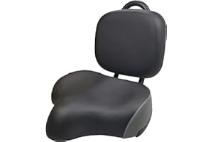 ZUKKA Asiento de Bicicleta con Respaldo, Sillín de Respaldo de Bicicleta Extendido Universal