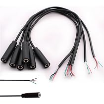 2 Connettore jack 5.5 x 2,5 mm spina maschio o femmina adattatore telecamera strip