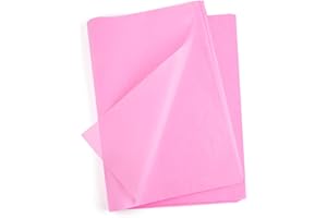 MIAHART 60 Sheets Valentine's Day Tissue Paper 50x35CM Pink Gift Wrapping Paper Bulk for Valentine's Day DIY Crafts Birthday Wedding Baby Shower Gifts Packing Decoration