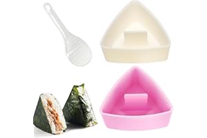Tenalucy Moule Onigiri Triangulaire Cuillère Réutilisable pour Boules de Riz Bento DIY Sushi
