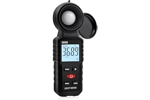 Mcbazel Lux Meter,Digital Illuminance Light Meter, Photometer Light Intensity Sense Tester,Lux Meter Range up to 200,000 Lux Light Meter for Plants LED Growing/Garden/Indoor/Photography