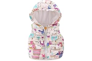Mud Kingdom Niñas Lindas Chalecos Prendas de Abrigo con Capucha Animal