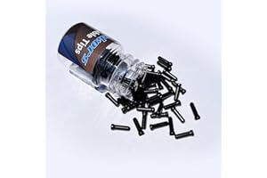 Gekors Bicycle Cable End Crimps 50 Pack , Black