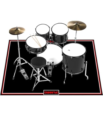 Tappeto Per Batteria Antiscivolo - 80x200 Cm, Insonorizzato, Per Drum Set Acustici Ed Elettronici! - Foto 6
