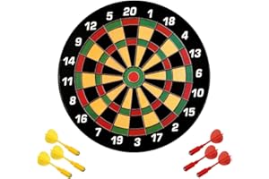 Karella Mini Diana magnética, 40 cm de diámetro, Juego de Dardos para niños y Familia, Juguete Seguro, Diana pequeña, Regalo, Juego de Fiesta, Incluye 6 Mini Dardos magnéticos