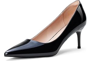 Zhabtuc Escarpins à Bout Pointu pour Femme – Talon de 6 cm, Chaussures de Bureau Confortables, Chaussures de soirée essentielles