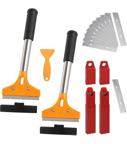2 Pezzi Raschietto In Feltro Per Applicazione Vinile - 10,5 Cm - Rimuove Bolle