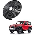 Car Door U Shape Edge Guard Trim Rubber Beading Protector for Extra Body Protection 5 Meter Roll Suitable for Mahindra Thar 2020 Onward