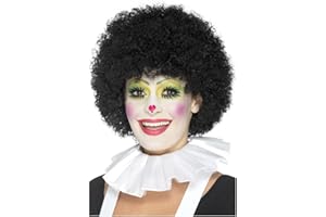 Accessoire de costume de clown à col volanté Blanc