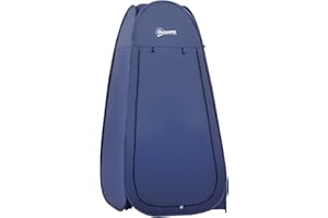 OUTSUNNY Tente de Douche Pliable Pop-up Automatique instantanée Cabinet de Changement Camping Polyester