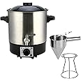 AuraDecor Heavy Duty Wax Melter 16 LTR Capacity Available with Wax Pouring Funnel || Candle Making || DIY || Wax Melter || Presto Pot Body Wax Melter for Candle Making (with Wax Pouring Funnel)