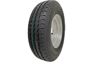 Ett 10 tum släphjul och däck 145 10 6 lager 400 kg 76 M 4 stift 100 mm PCD