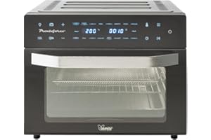 bimar B301 Forno Digitale 30 litri Prontoforno Elettronico funzione Friggitrice ad aria, pareti interne Inox, schermo touch screen, Cottura bassa temperatura, 18 Programmi preimpostati