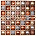 Lot De 49 Boules De Noël Incassables 3cm - Rose, Vert, Doré - Avec Crochet De Suspension
