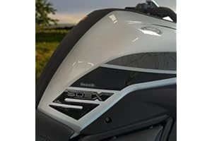 Resin Bike Adesivi Moto Compatibile con Benelli TRK 502 X 2020-2022. Protezioni Laterali Serbatoio da Urti e Graffi. Coppia Adesivi 3D Resinati - Effetto Metallizzato