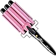 VIKITIM LCD Hair Curler Electric Triple Barrel Ceramics Curling Iron Hair Waver Styling Tools Anions Fast Heating
