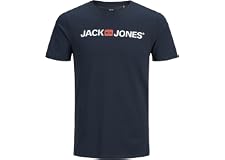 Jack & Jones Mens Jjecorp Logo Tee Ss Crew Neck Noos Slim Fit T-Shirt