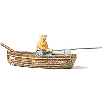 Preiser 28052 Angler in Boat : Amazon.co.uk: Toys & Games 