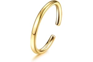 Diamday 14k Gold Gefüllt Verstellbare Zehenringe Set Fingerring Gelenkring für Damen Mädchen Hypoallergen CZ Verstellbare Offene Zehenringe Strand Fußring Schmuck