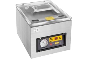 QUIOTUIR Envasadora al Vacio 3 en 1 Dz-260s Maquina Vacio Alimentos 120W Vacuum Sealer 5.5L/s Maquina de Envasar al Vacio para Fábricas, Tiendas de Alimentación, Supermercados, Tiendas de Postres