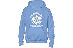 Crown Designs Winchester Brothers Horror Teen Fiction TV Show Inspired Unisex Premium Quality Hoodies for Men, Women and Teens