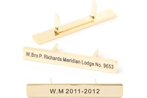 THE MASONIC COLLECTION - Past Masters WM Bar Jewel - Custom Made Of Your Choice - Attach To Existing Jewel - Freemason Gift for Men