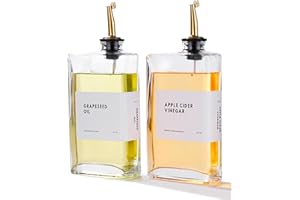 APT 1101 Olive Oil Dispenser for Kitchen, Cooking Oil Dispenser, Oil and Vinegar Dispenser Set, Olive Oil Bottle, Soy sauce dispenser, coffee syrup bottles - 2 pcs, Gold