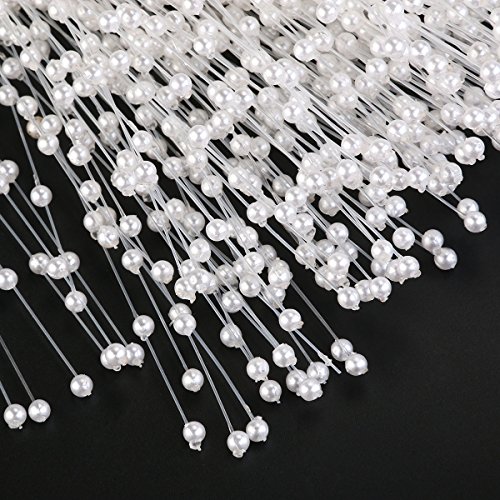 ROSENICE 100pcs ABS Perle Sticks Braut Hochzeit Dekoration - 6